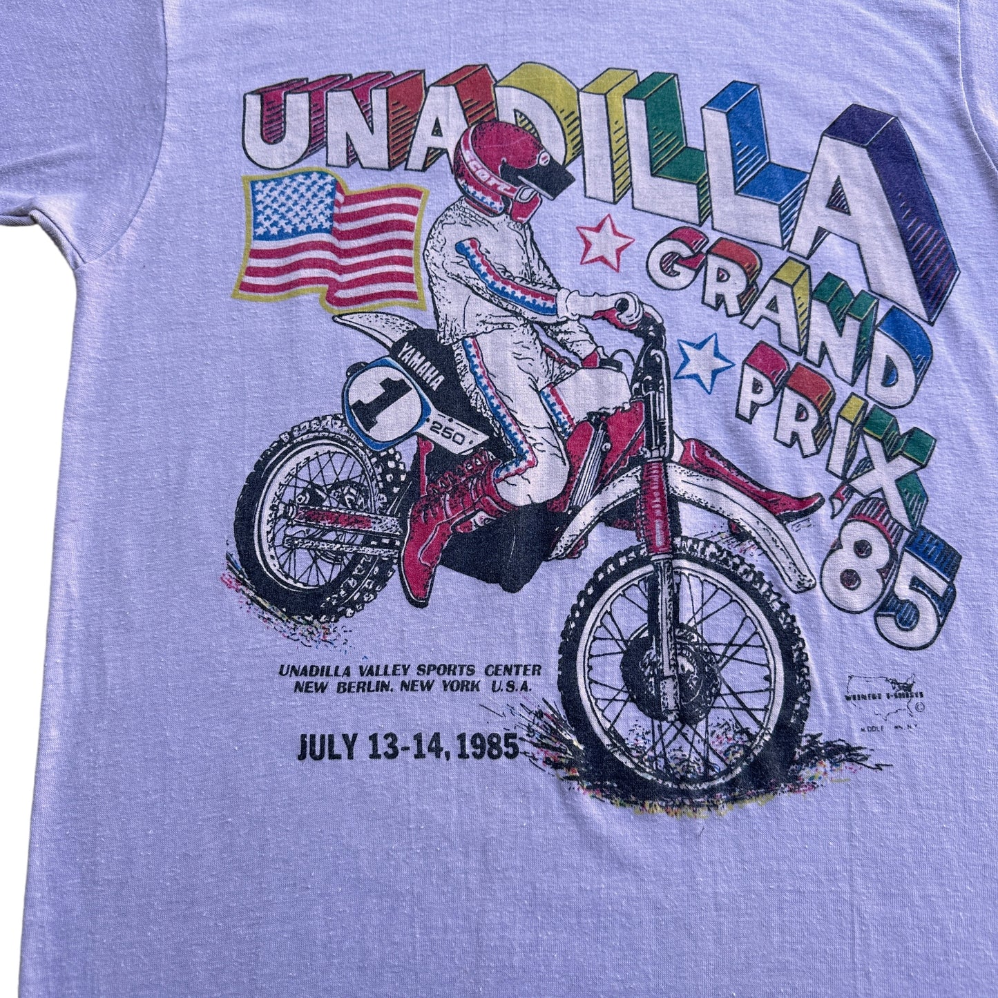 1985 Unadilla moto tee Small