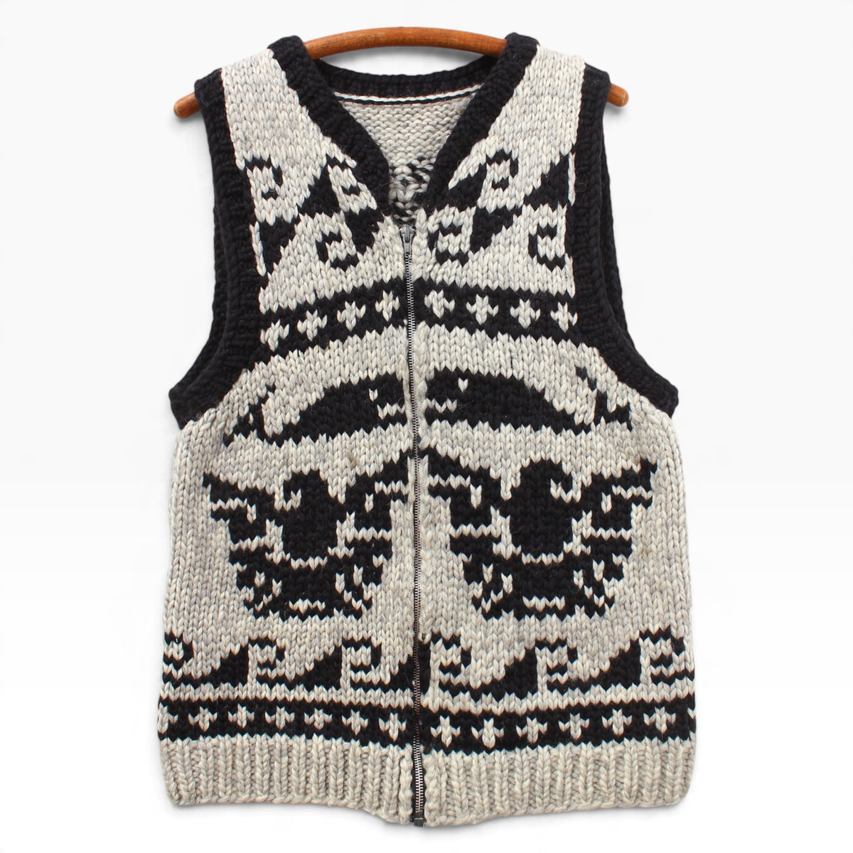 Cowichan eagle and whale vest small