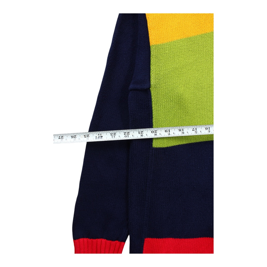 ebay colorway cotton 1/4 zip sweater large