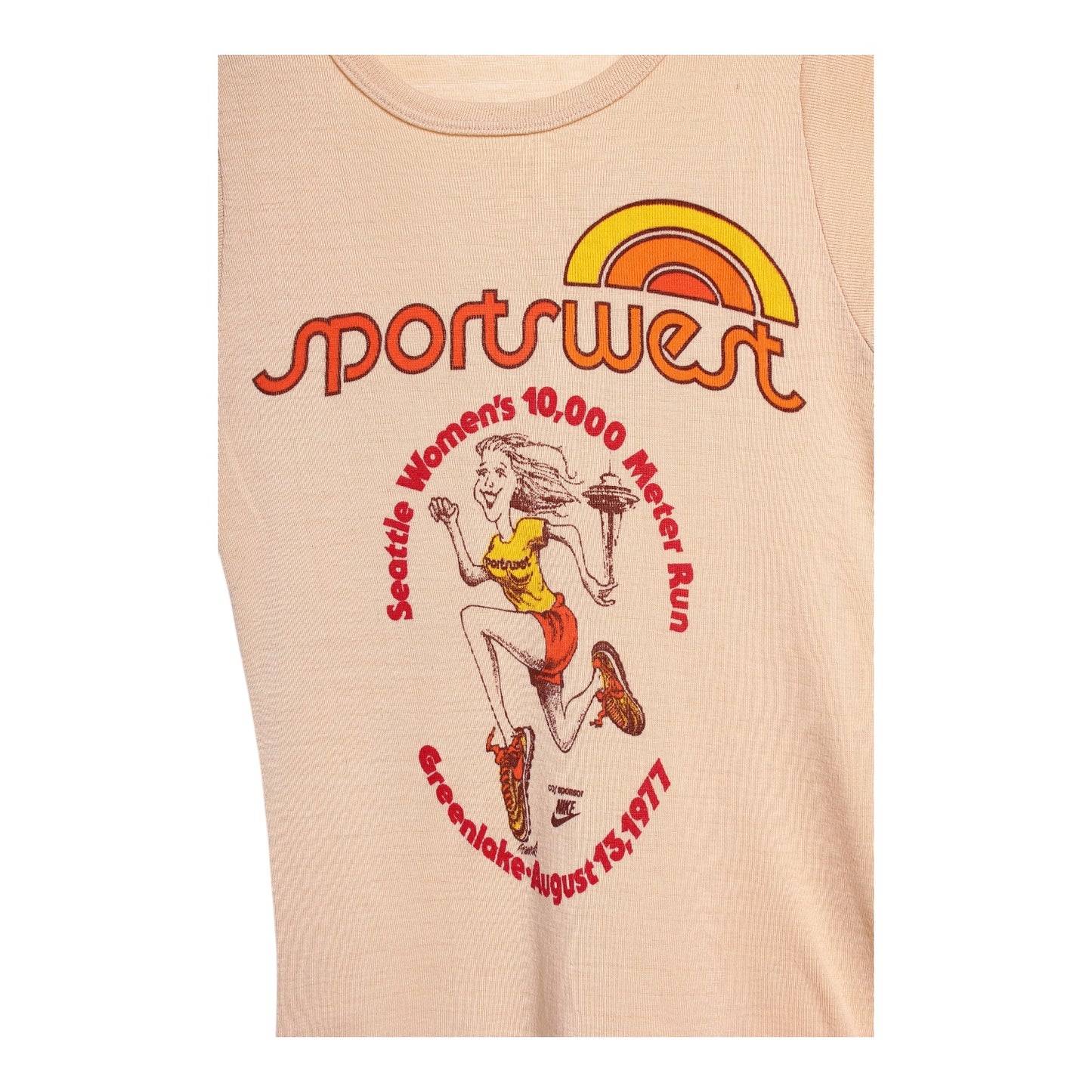 1977 Sportswest seattle greenlake  women’s 10,000 meter run nike