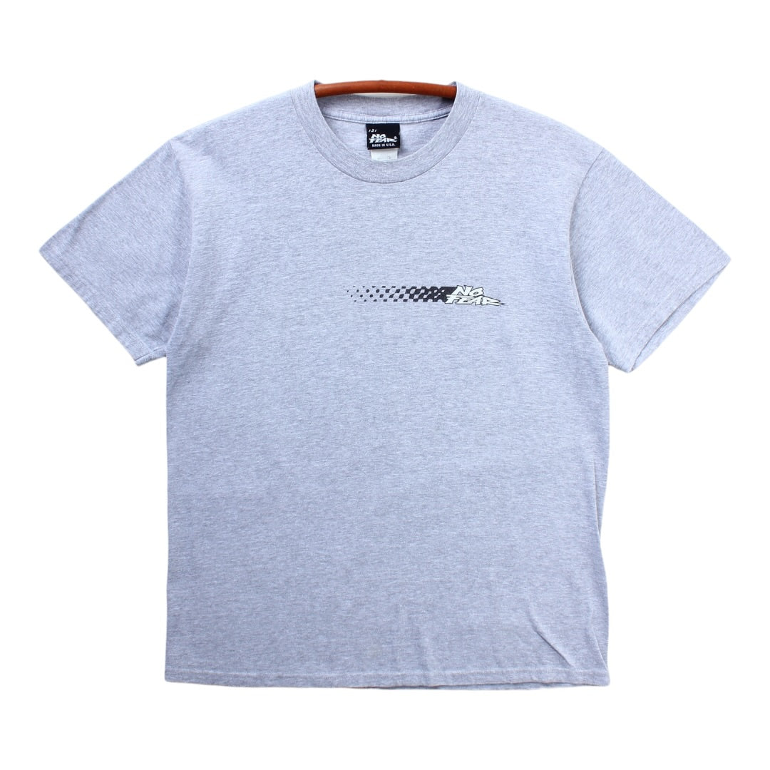 Scuse me while I kiss the sky no fear tee large