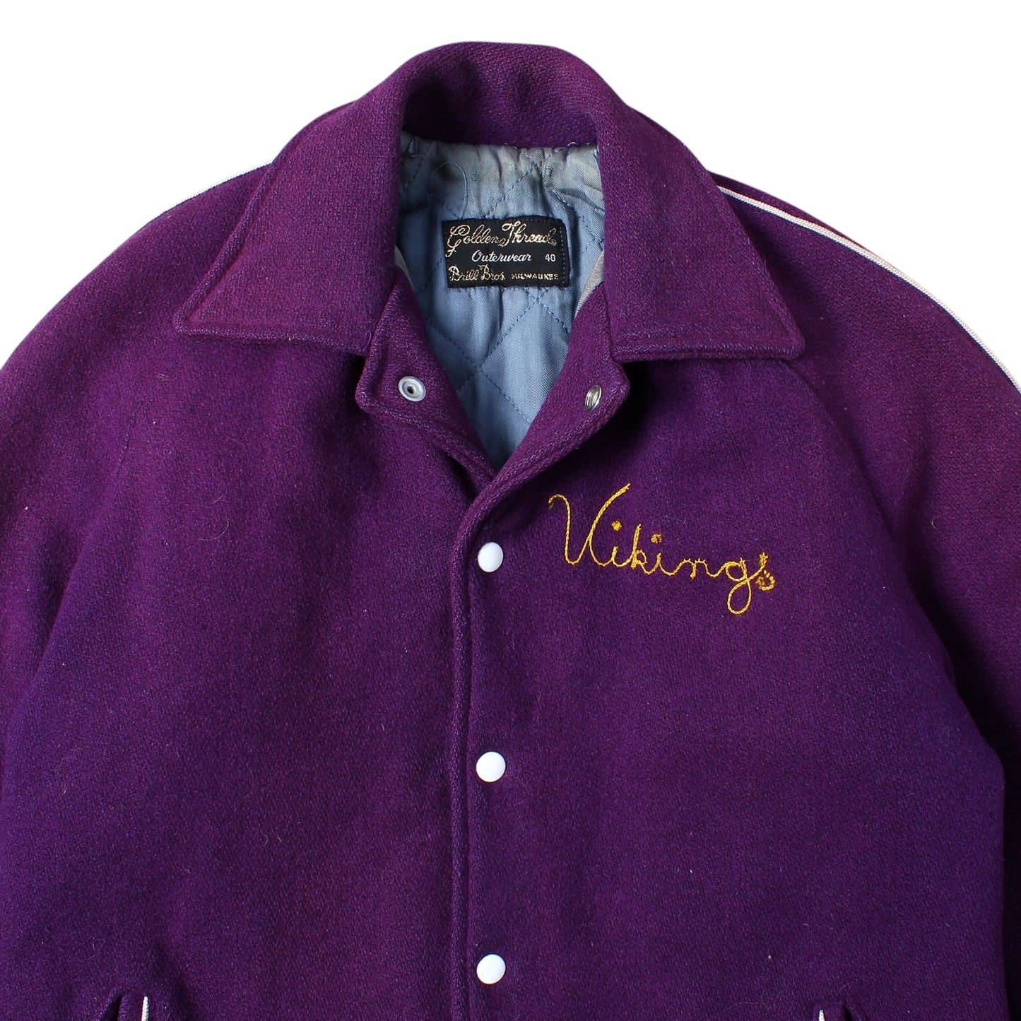 70s Vikings letterman medium