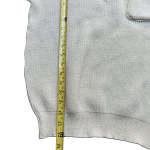 100% Wool pocket polo sweater Small