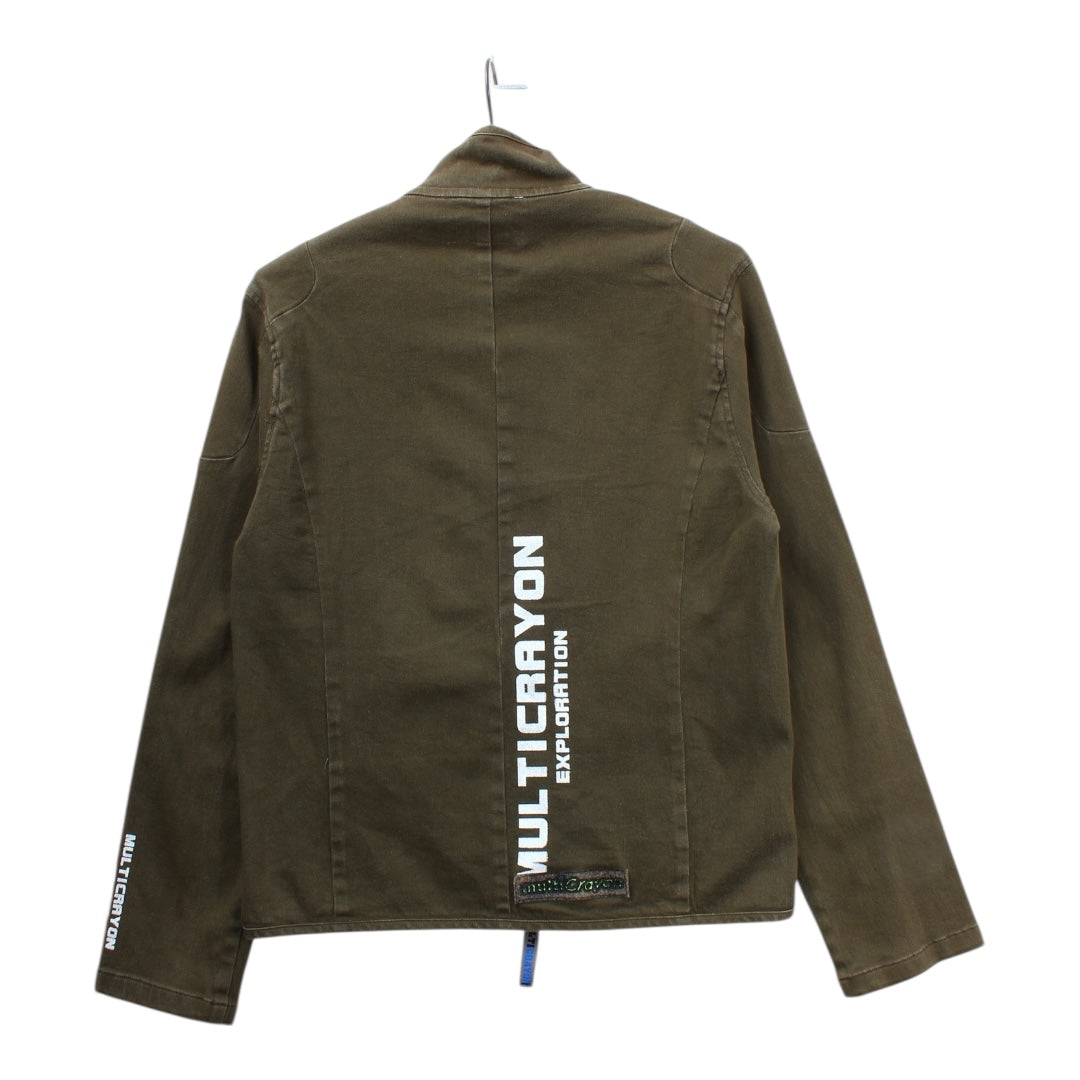 Y2k Multicrayon cotton zip futura vibes