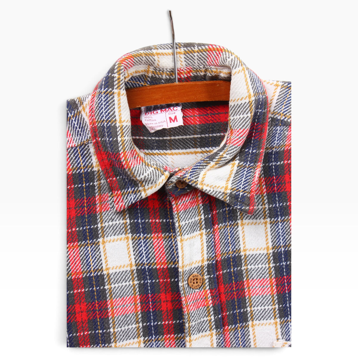 80s MAC jc penny heavy cotton button up Small