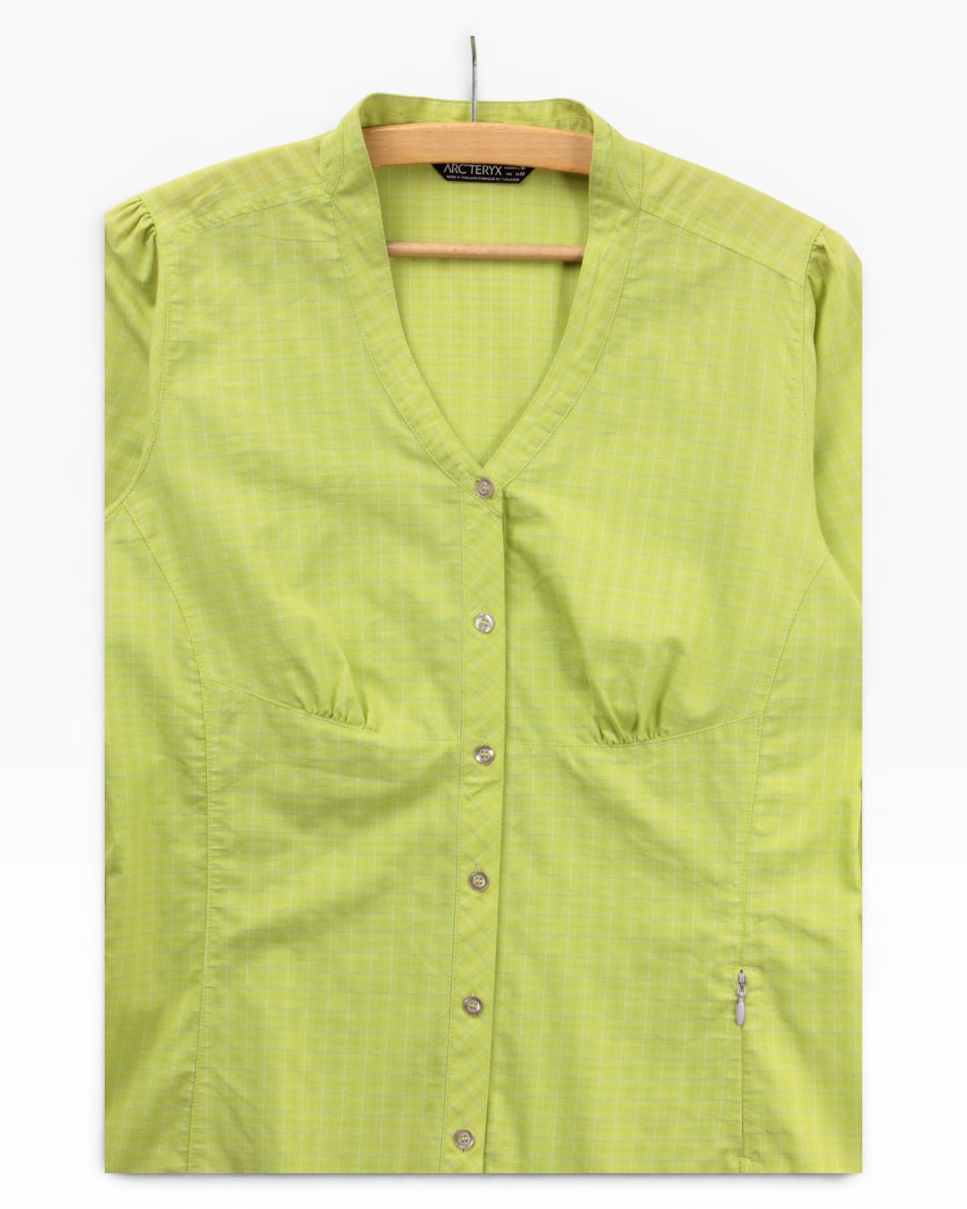 2010 arc’teryx cotton button up shirt women’s medium