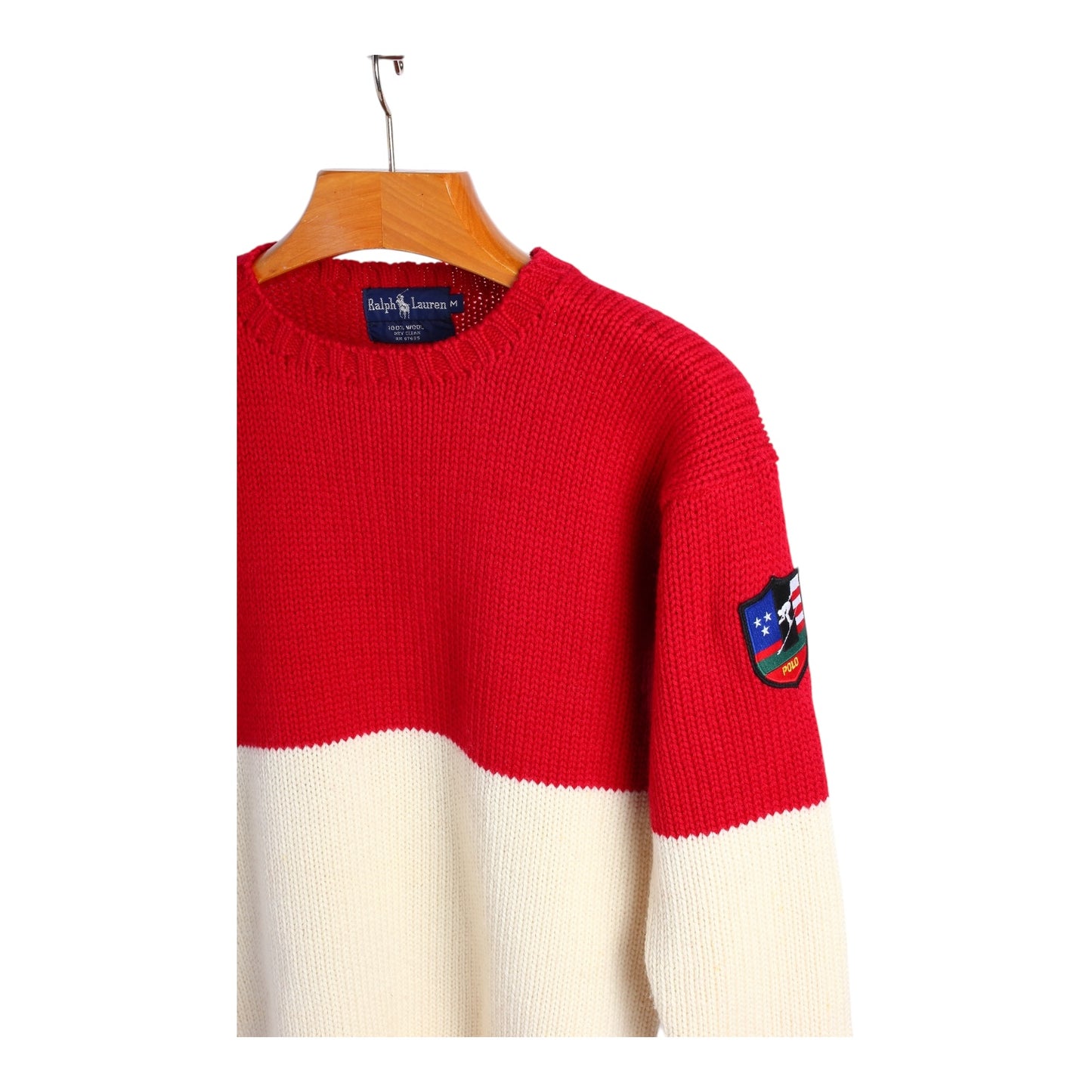 1992 Polo ralph lauren wool polo “suicide skier” medium