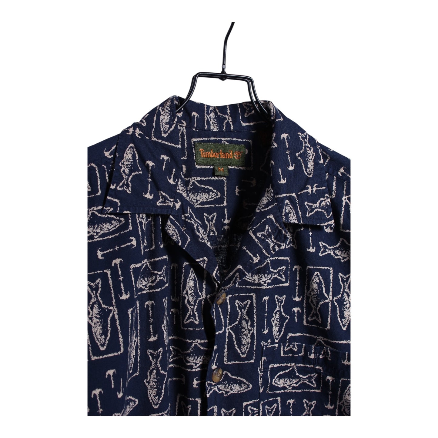 90s Timberland button up short sleeve XL