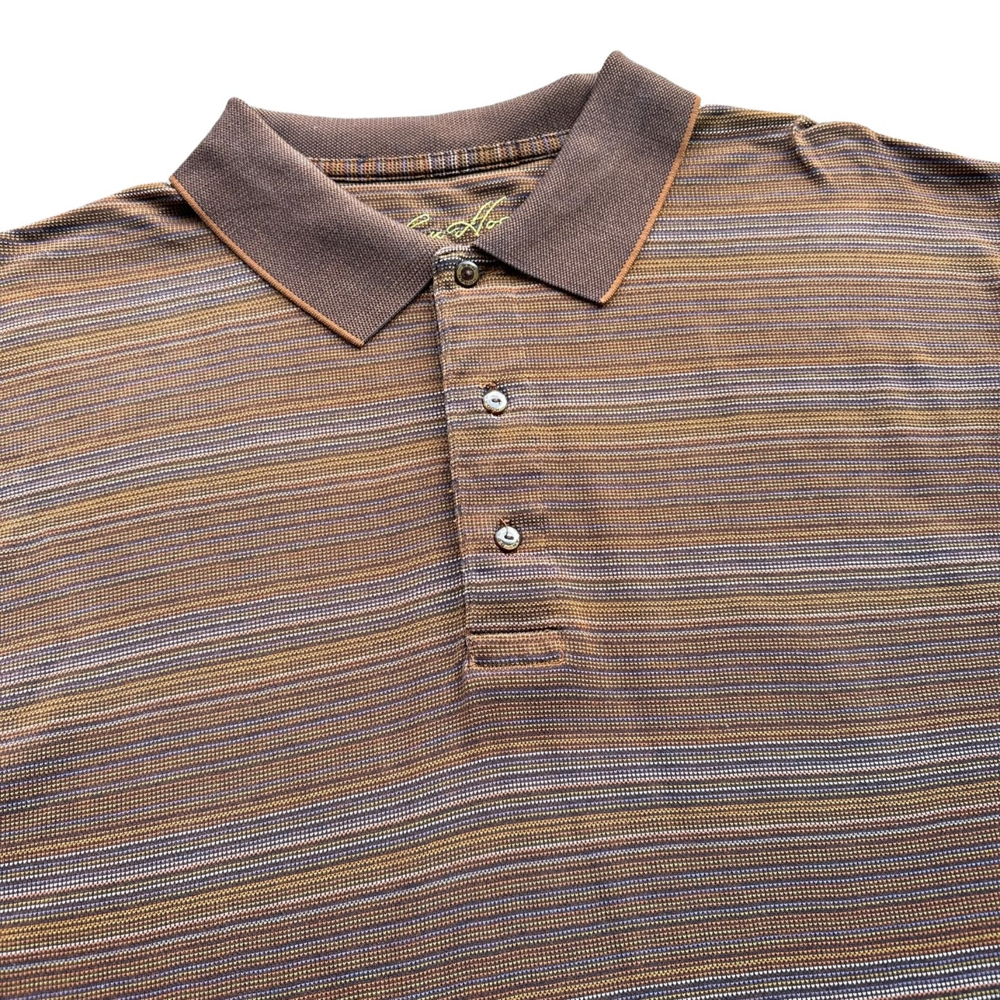 Mercerized cotton tony soprano style ben hogan woven polo shirt XL wise