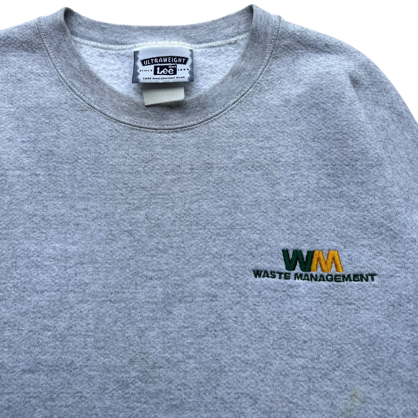 90s Waste Managment heavyweight crewneck large