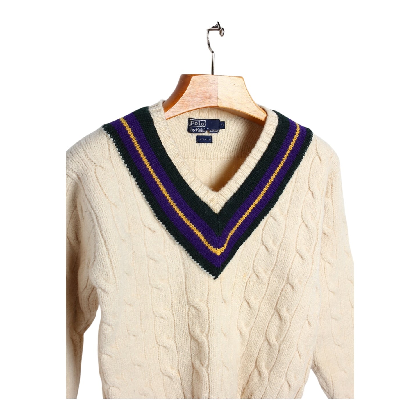 80s Polo Ralph Lauren wool tennis sweater small