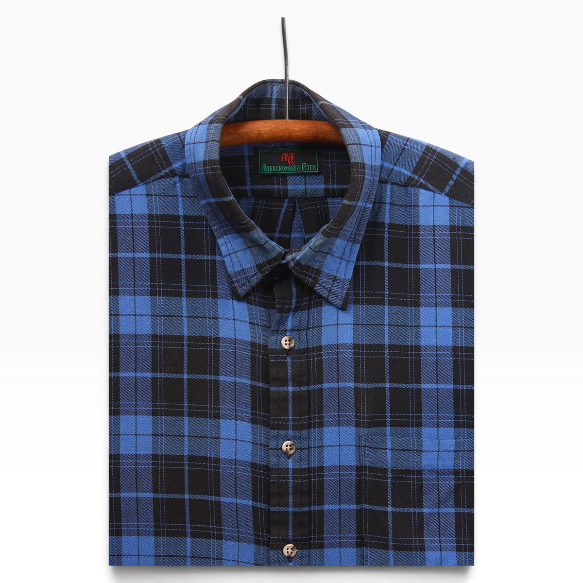 80s Abercrombie and fitch button up wool/cotton blend XL