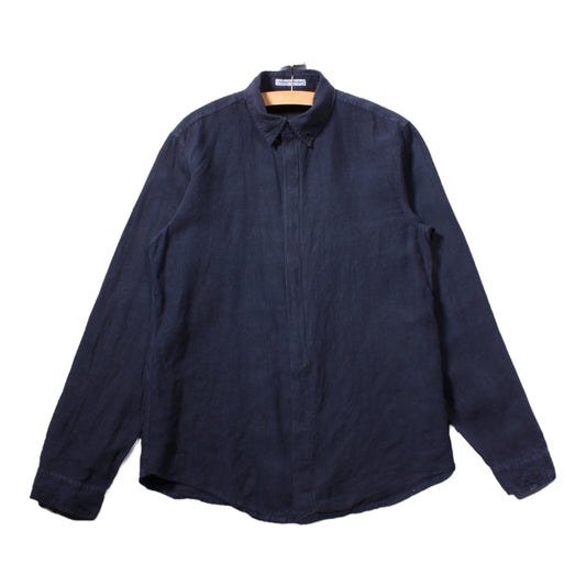 Emporio Armani linen velcro shirt medium