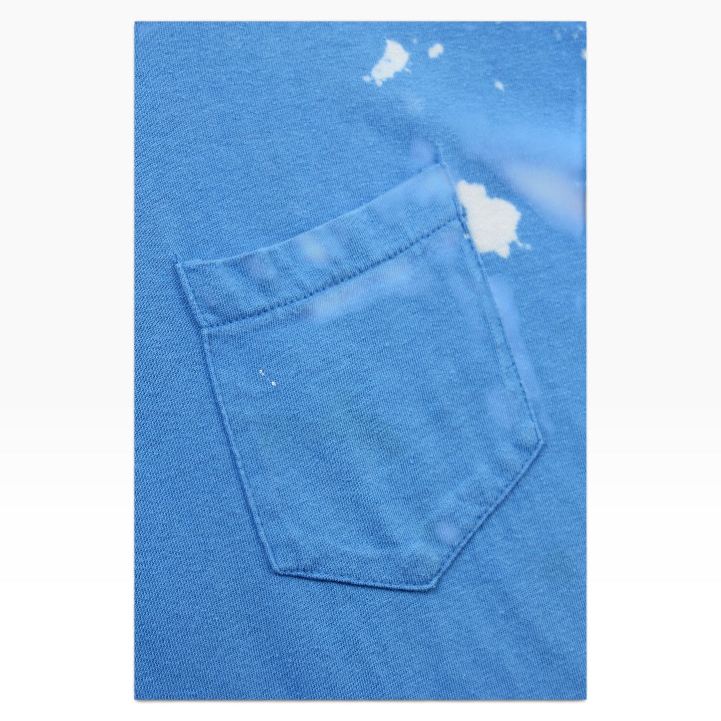 70s Blue pocket tee large