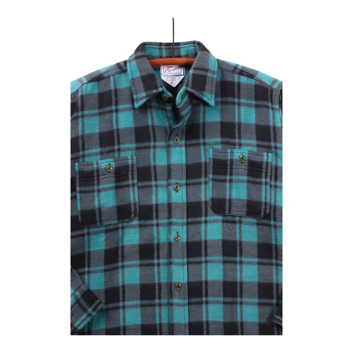 Champion thick button up deadstock large