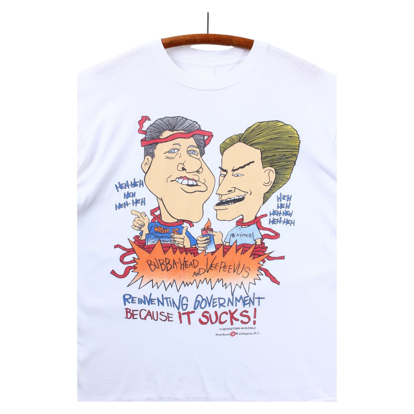Bill Clinton beavis and butthead tee large