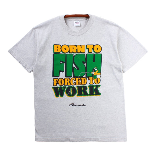 Born to fish tee large