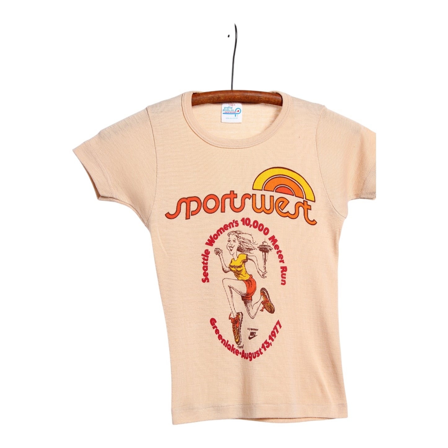 1977 Sportswest seattle greenlake  women’s 10,000 meter run nike