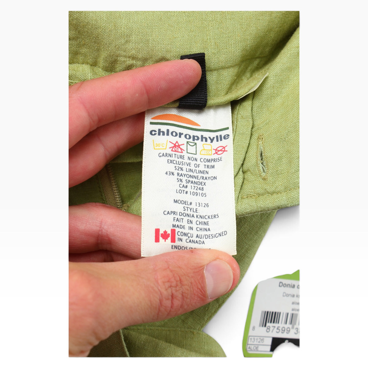 Chlorophylle linen rayon capri 30/18