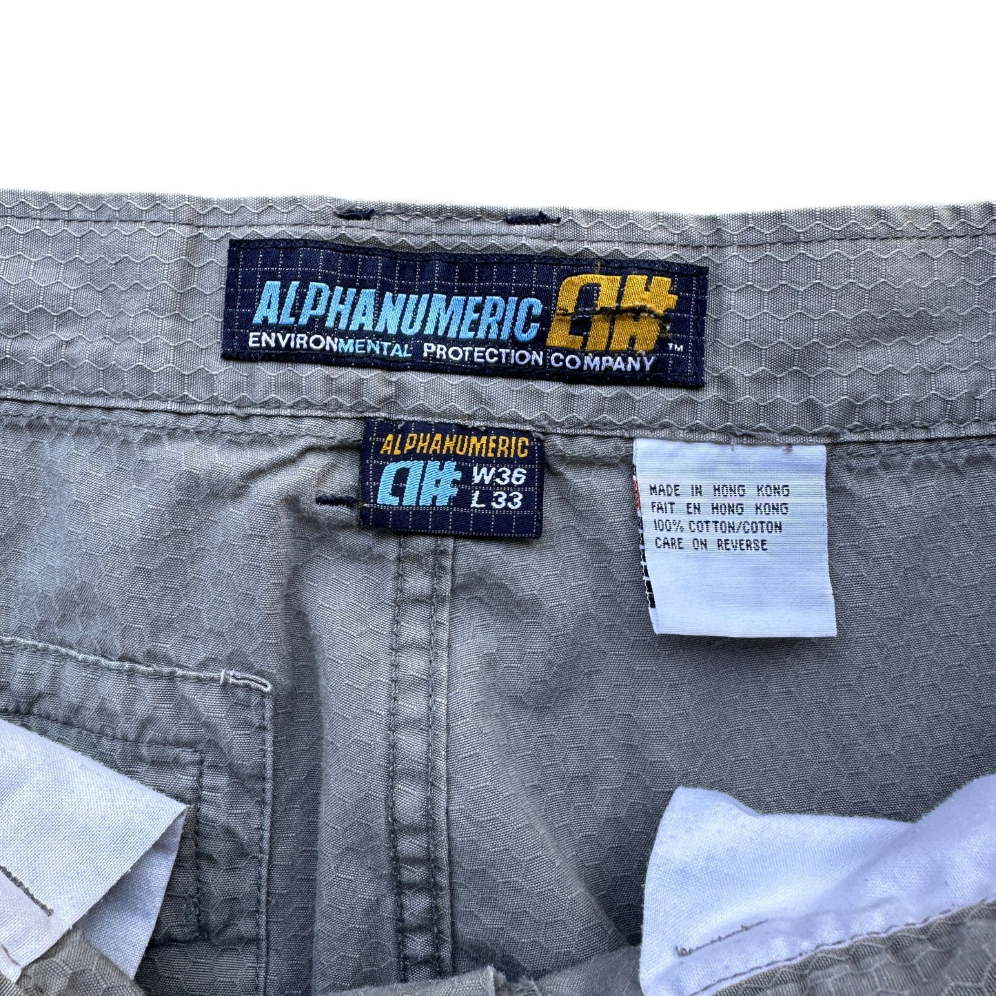 Alphanumeric ripstop pants 36/32