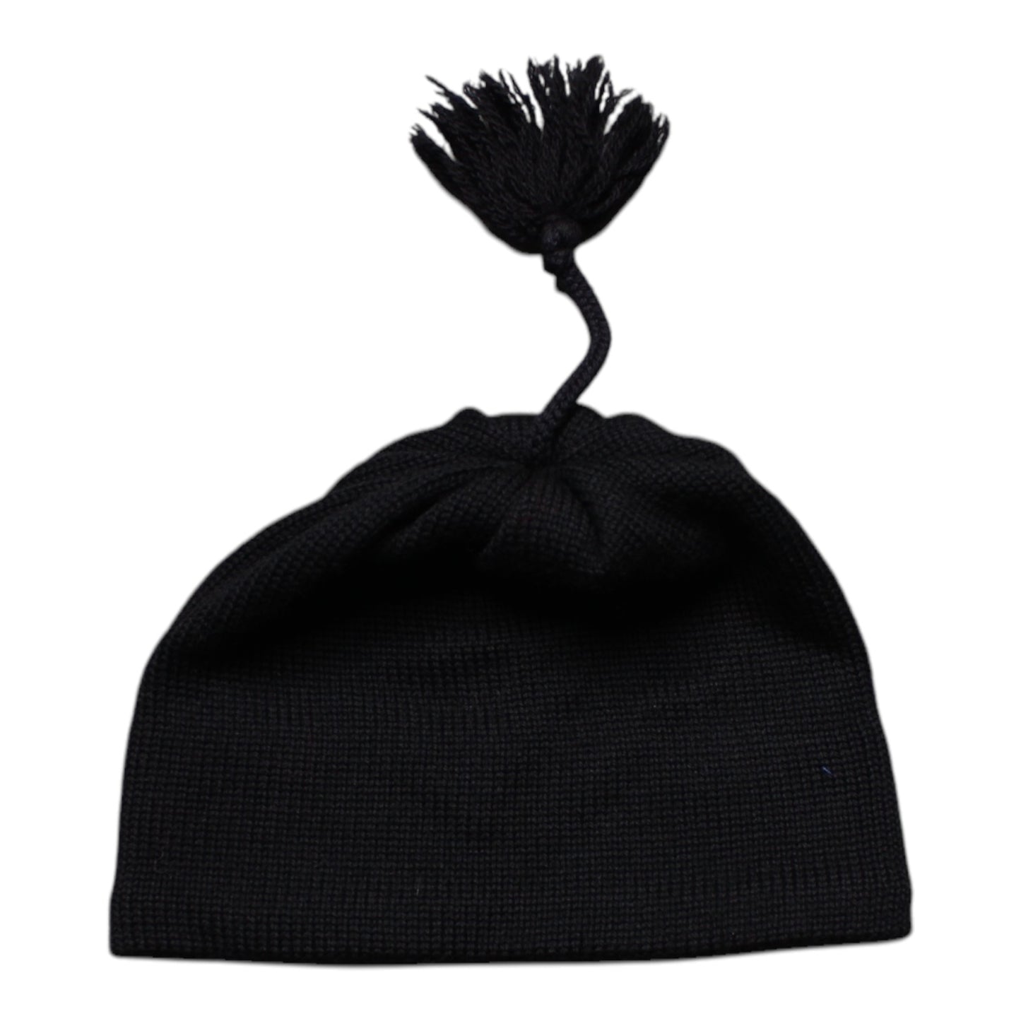 Wool tassle beanie