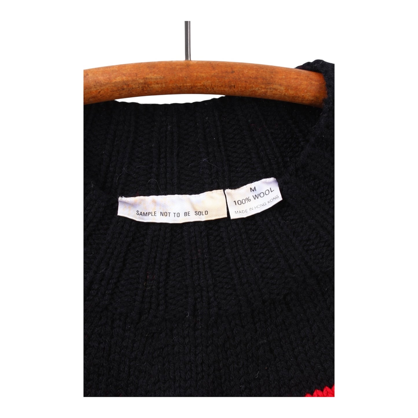 80s Doggie wool sweater medium