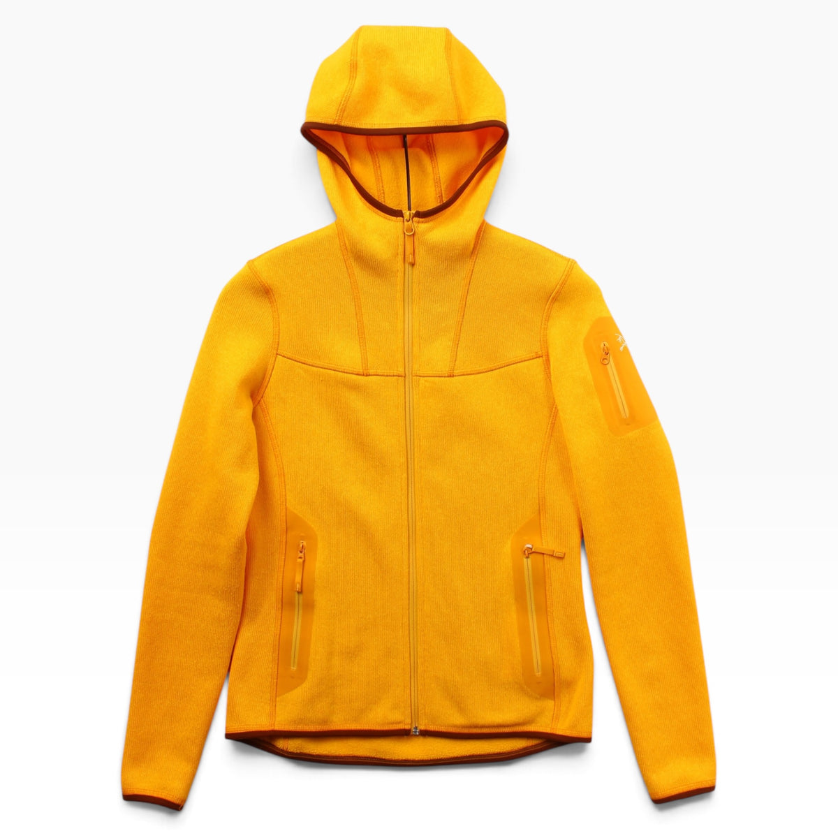 Arc’teryx fleece hoodie yellow XS