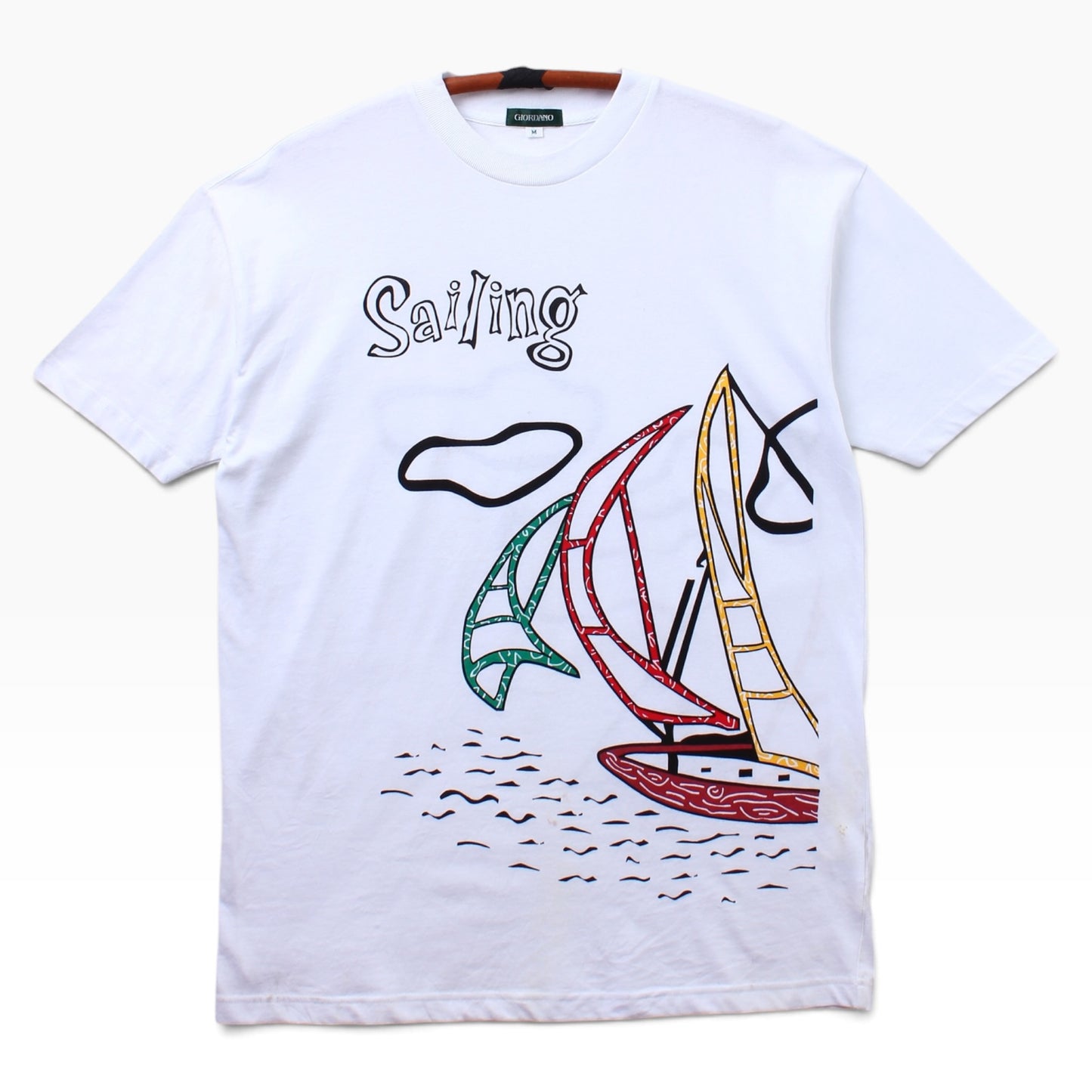 90s Sailimg graphic tee large
