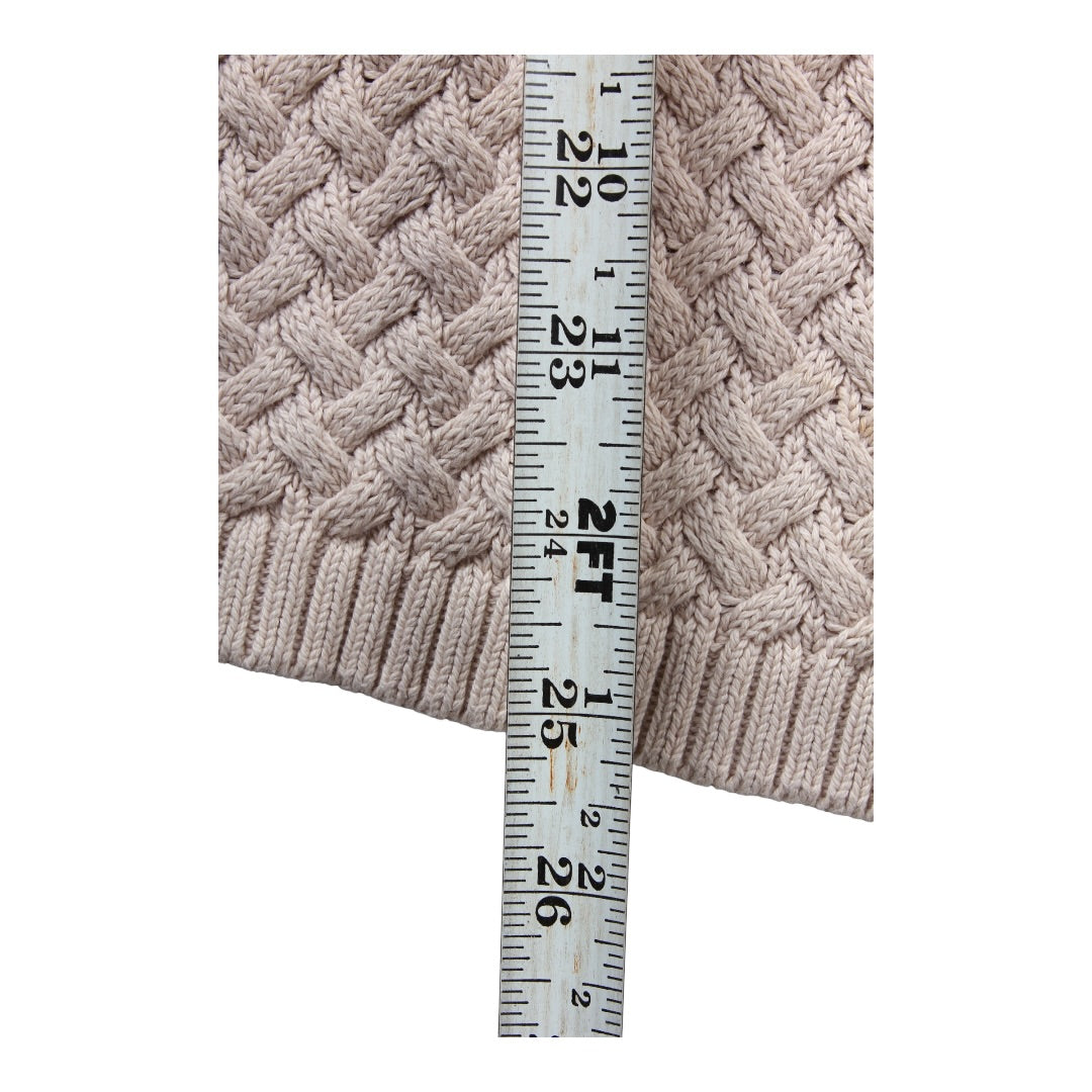 Landsend cotton woven sweater Small fit