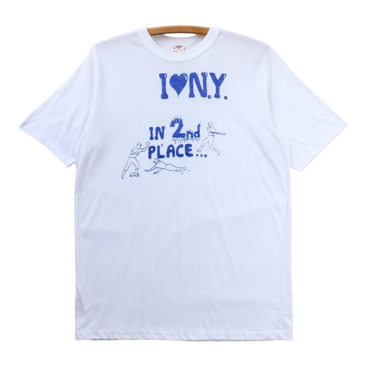 80s I love ny in second place tee medium
