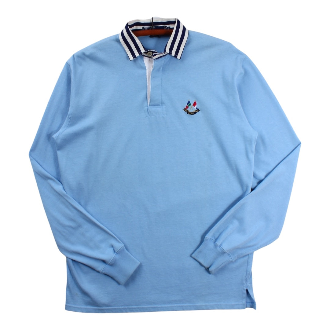 1987 Polo Ralph Lauren cross flags rugby large fit