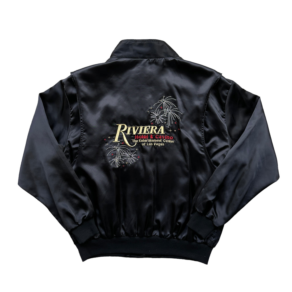 80s The Riviera hotel and casino satin jacket medium wise guy