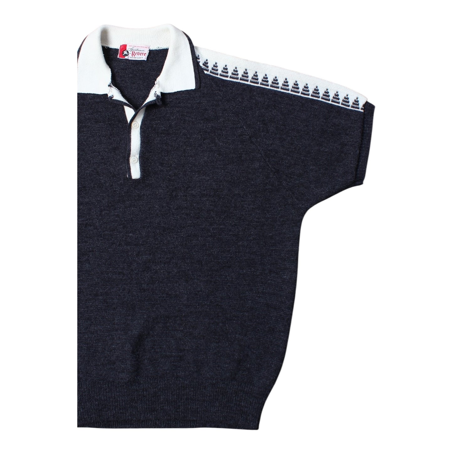 60s Orlon knit polo large