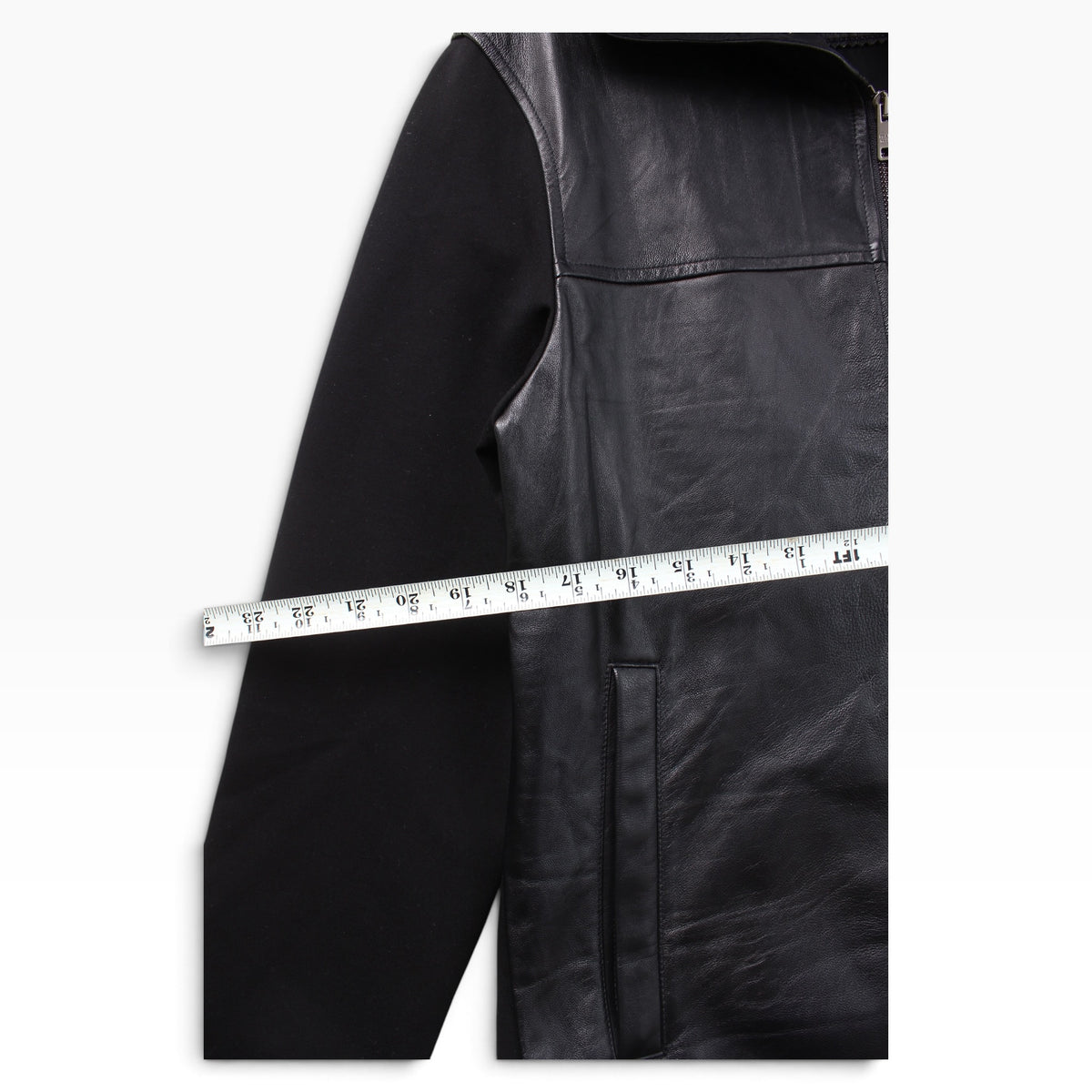 Prada leather zip hoodie Small