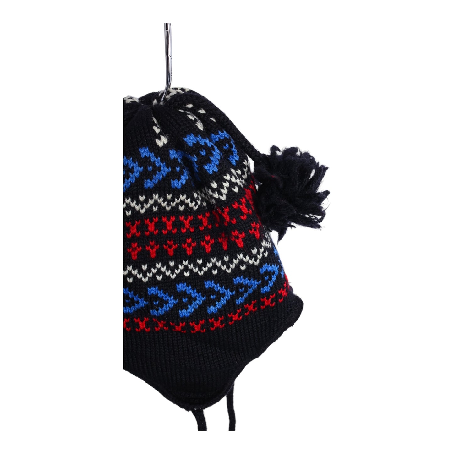 90s wool earflap beanie