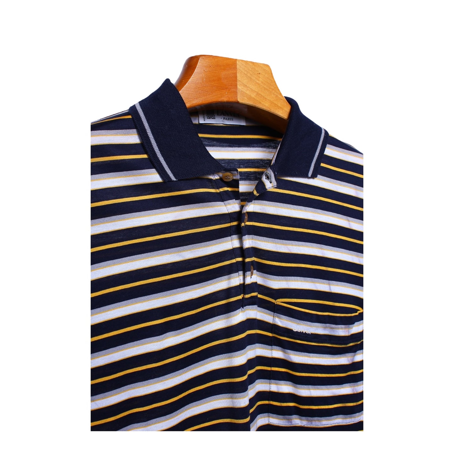 80s Lanvin pima cotton polo Small
