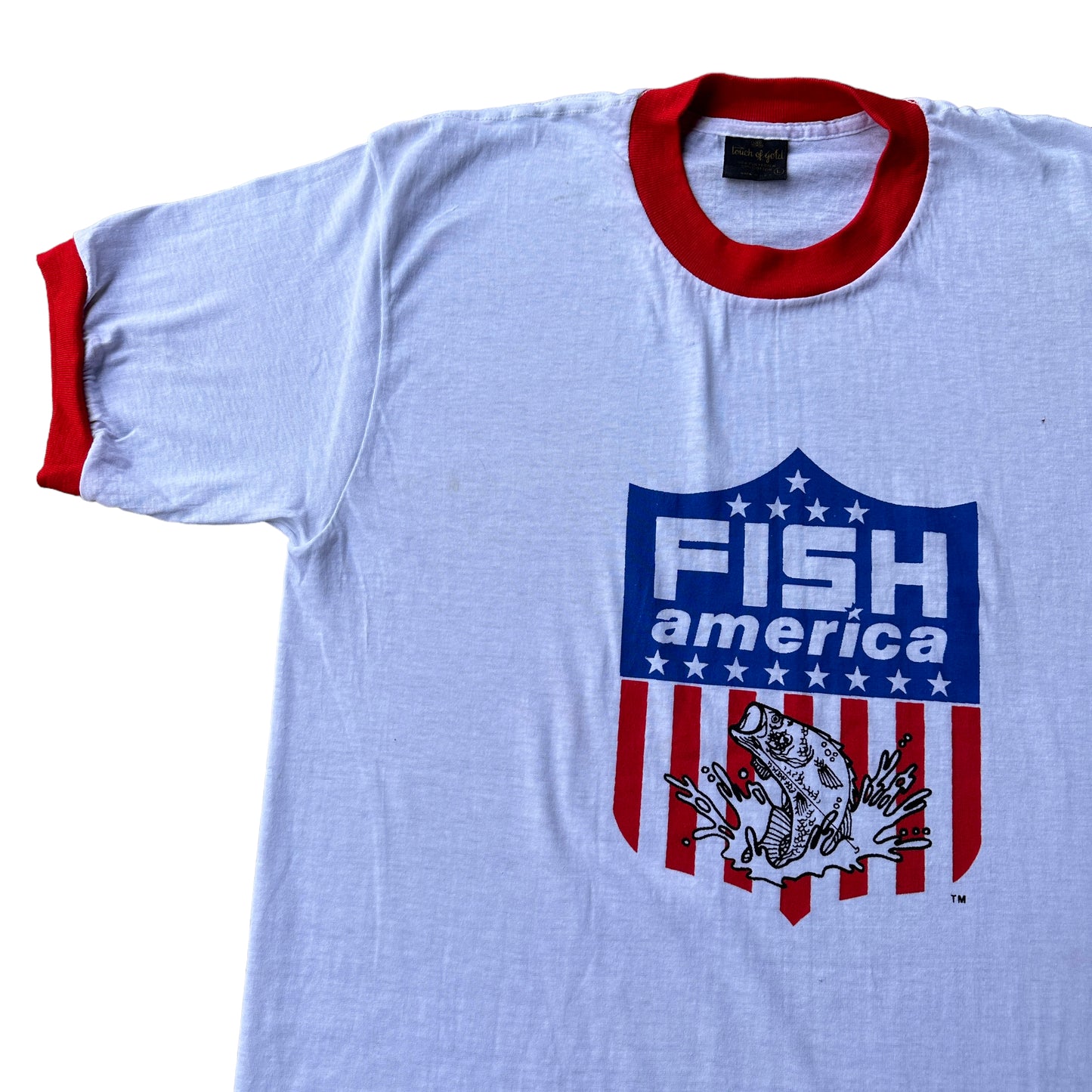 80s Fish america tee Small