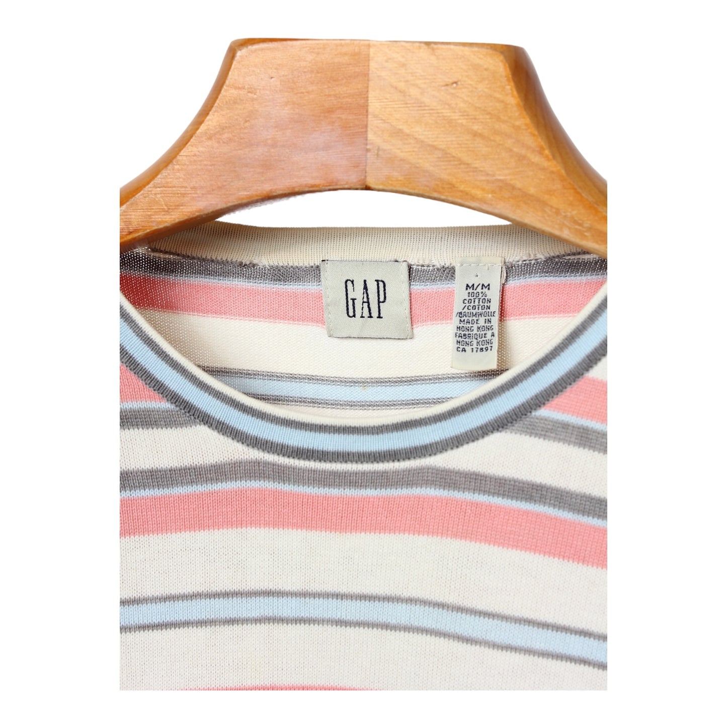 90s Gap woven pique pocket tee wmns medium