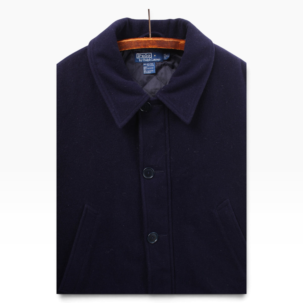 90s Polo Ralph Lauren heavy wool coat XL