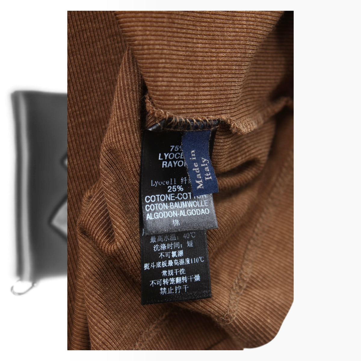 Zegna sport zip long sleeve polo M/L