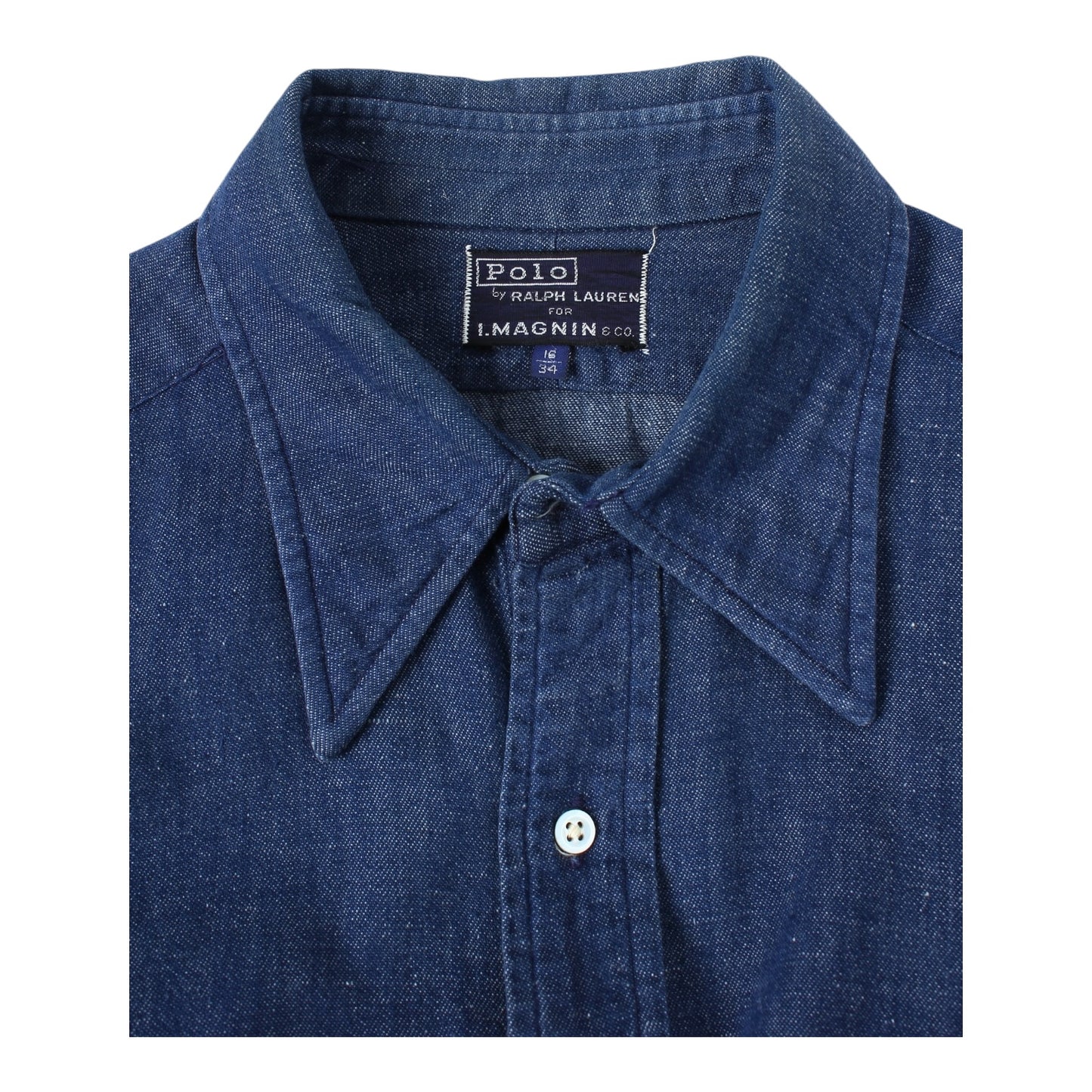 70s Polo Ralph Lauren for i. magnin denim shirt large