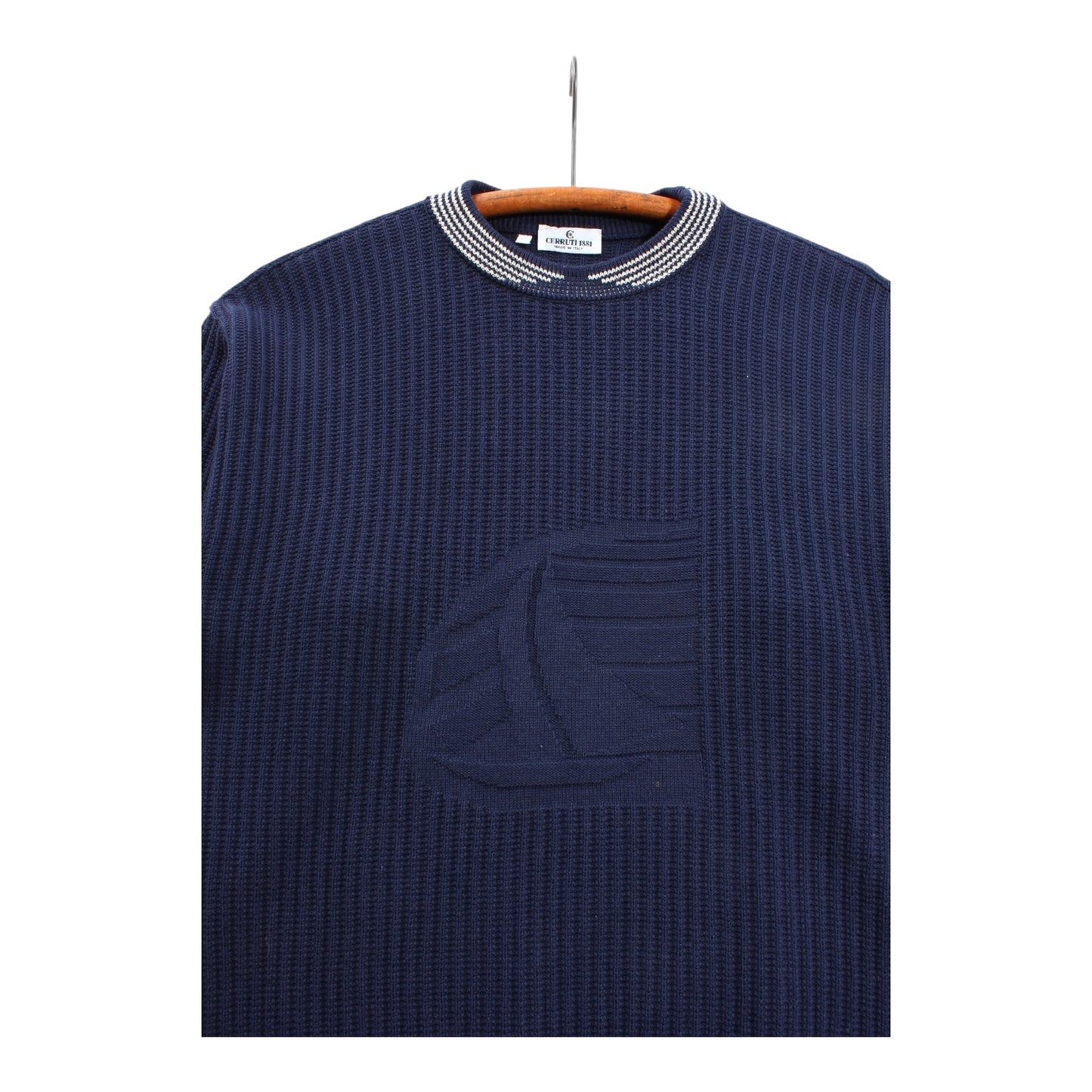 Made in italy🇮🇹 sailboat cerruti cotton wool sweater Medium