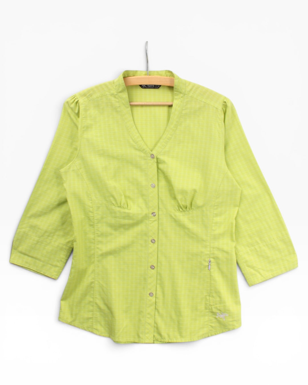 2010 arc’teryx cotton button up shirt women’s medium