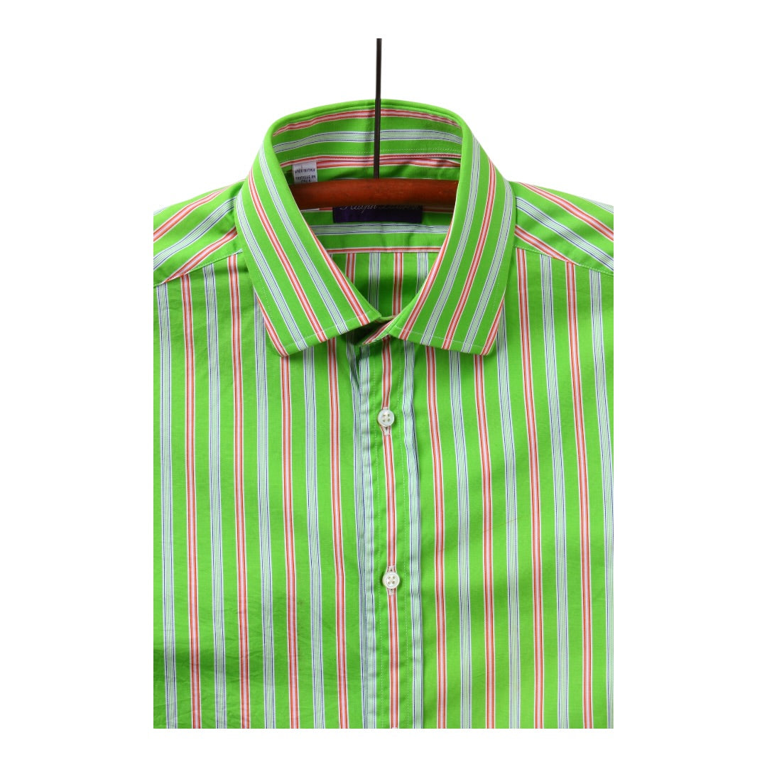 Purple label button up small