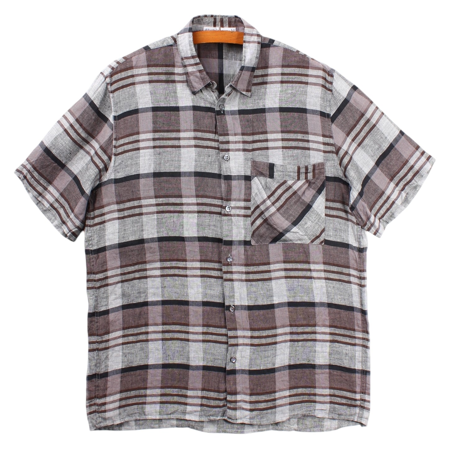 Made in italy linen button up shirt medium