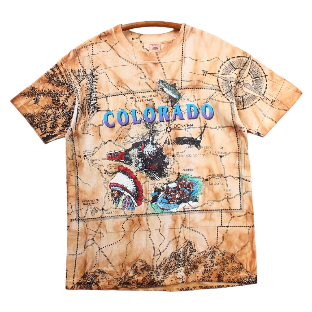 90s Colorado fish tee large