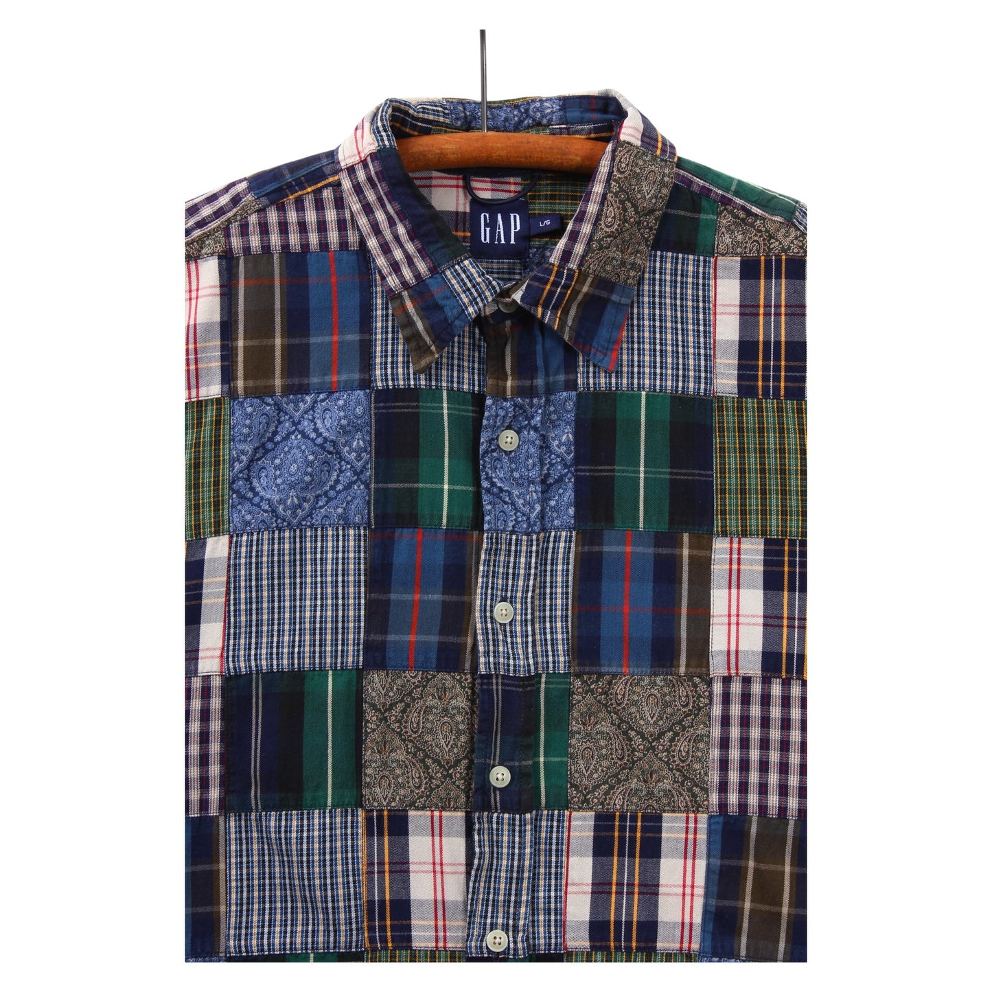 2000 Gap patchwork shirt XL