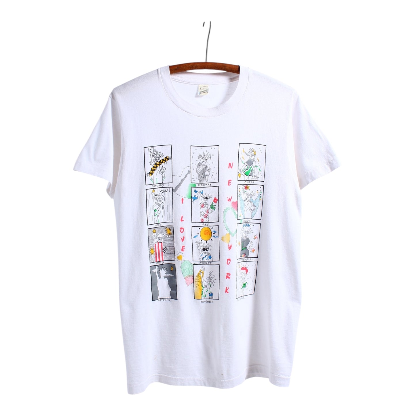 80s New York city seasons tee small