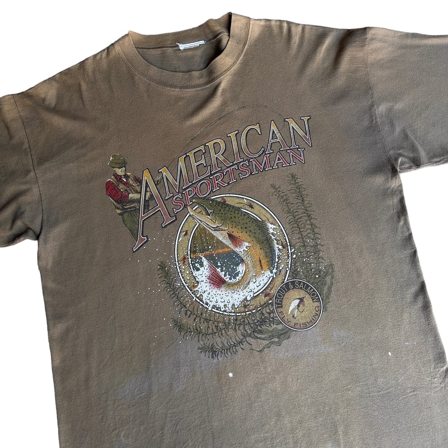 90s American sportsman fly fishing XL