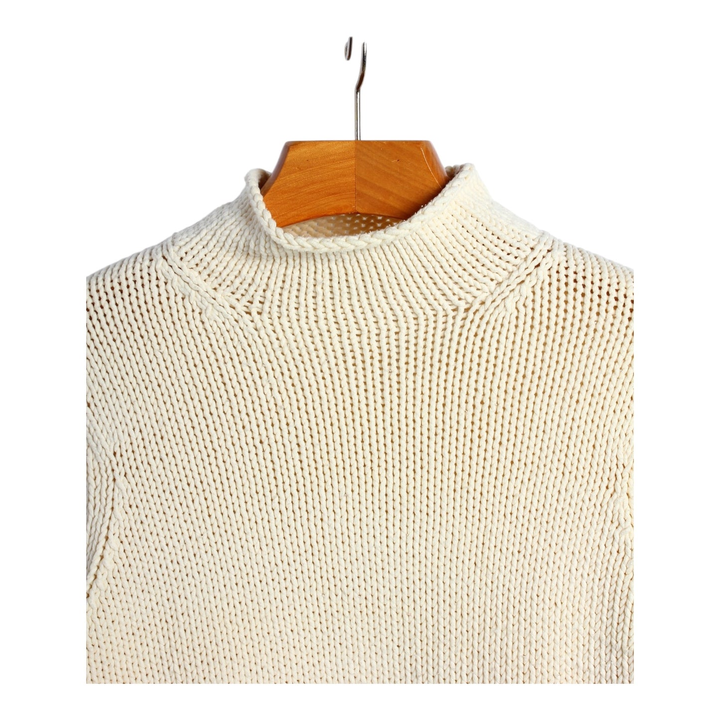 Cotton rollneck sweater S/M